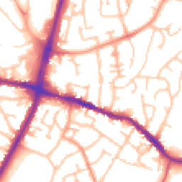 Daytime road noise heatmap for DY5 2JL
