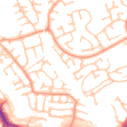 Daytime road noise heatmap for DY5 2NX