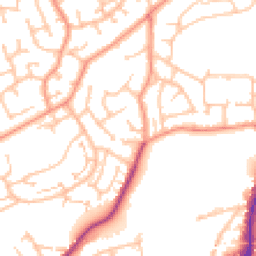 Daytime road noise heatmap for DY5 2QT