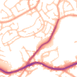 Daytime road noise heatmap for DY5 2QW