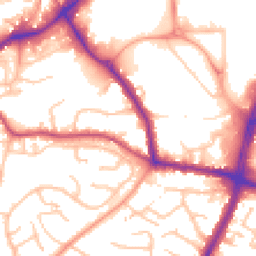Daytime road noise heatmap for DY5 2SY