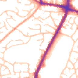 Daytime road noise heatmap for DY5 2XB