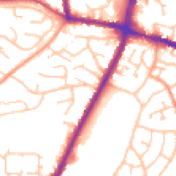 Daytime road noise heatmap for DY5 2XS