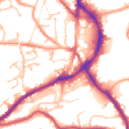 Daytime road noise heatmap for DY5 3AB