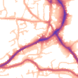Daytime road noise heatmap for DY5 3EX