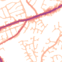 Daytime road noise heatmap for DY5 3FP
