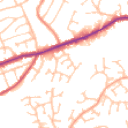 Daytime road noise heatmap for DY5 3FW