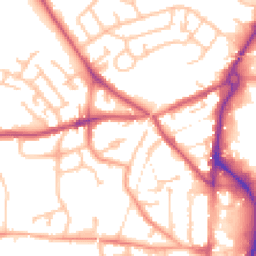 Daytime road noise heatmap for DY5 3JW