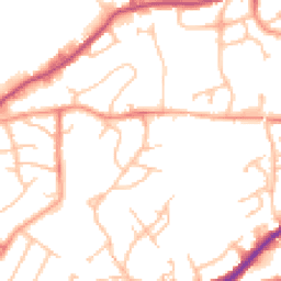Daytime road noise heatmap for DY5 3RY