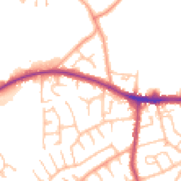 Daytime road noise heatmap for DY5 4AZ
