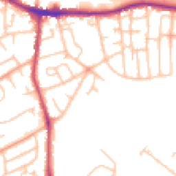 Daytime road noise heatmap for DY5 4DB