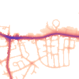 Daytime road noise heatmap for DY5 4EL