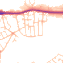 Daytime road noise heatmap for DY5 4EX