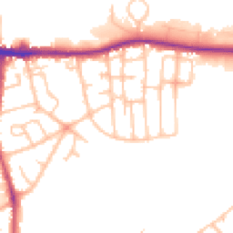 Daytime road noise heatmap for DY5 4EY