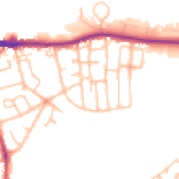 Daytime road noise heatmap for DY5 4HL
