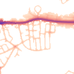 Daytime road noise heatmap for DY5 4HN