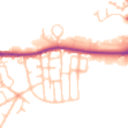 Daytime road noise heatmap for DY5 4HS