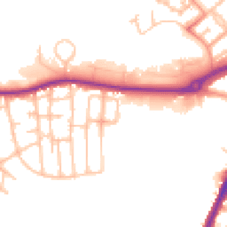 Daytime road noise heatmap for DY5 4JA