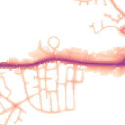 Daytime road noise heatmap for DY5 4JD
