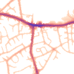 Daytime road noise heatmap for DY5 4LB