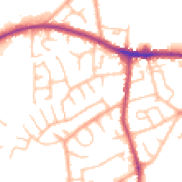 Daytime road noise heatmap for DY5 4QX