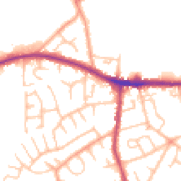 Daytime road noise heatmap for DY5 4RB