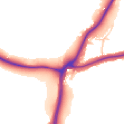 Daytime road noise heatmap for DY7 5AA