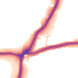 Daytime road noise heatmap for DY7 5AD