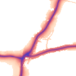 Daytime road noise heatmap for DY7 5AE