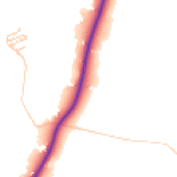 Daytime road noise heatmap for DY7 5AH