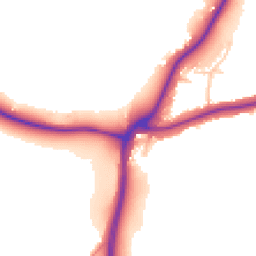 Daytime road noise heatmap for DY7 5AU