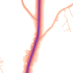 Daytime road noise heatmap for DY7 5AW