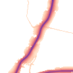 Daytime road noise heatmap for DY7 5DG
