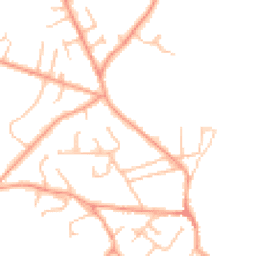 Daytime road noise heatmap for DY7 6AB