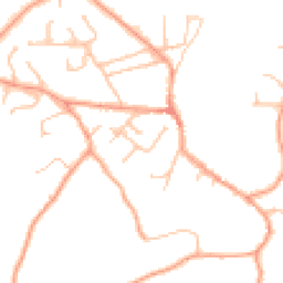 Daytime road noise heatmap for DY7 6EN