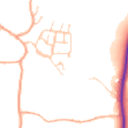 Daytime road noise heatmap for DY7 6FB