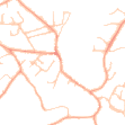 Daytime road noise heatmap for DY7 6HE