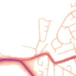 Daytime road noise heatmap for DY7 6SD