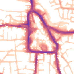 Daytime road noise heatmap for DY8 1AD
