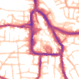Daytime road noise heatmap for DY8 1AE