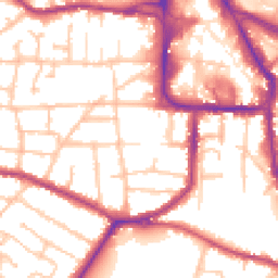 Daytime road noise heatmap for DY8 1AL