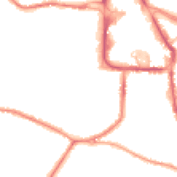 Night-time road noise heatmap for DY8 1AL