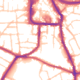 Daytime road noise heatmap for DY8 1AT