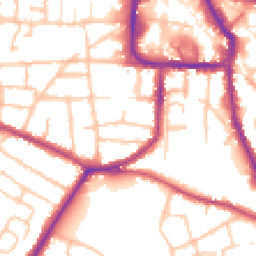 Daytime road noise heatmap for DY8 1AU