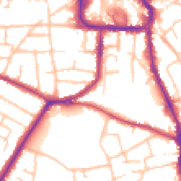 Daytime road noise heatmap for DY8 1AX