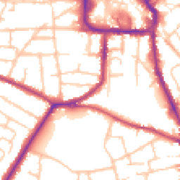 Daytime road noise heatmap for DY8 1AY