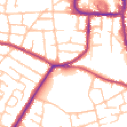 Daytime road noise heatmap for DY8 1BA