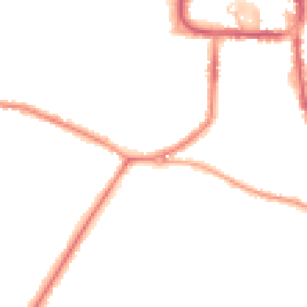 Night-time road noise heatmap for DY8 1BA