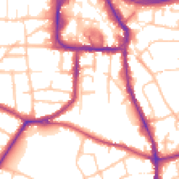 Daytime road noise heatmap for DY8 1BE