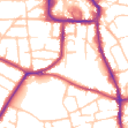 Daytime road noise heatmap for DY8 1BJ